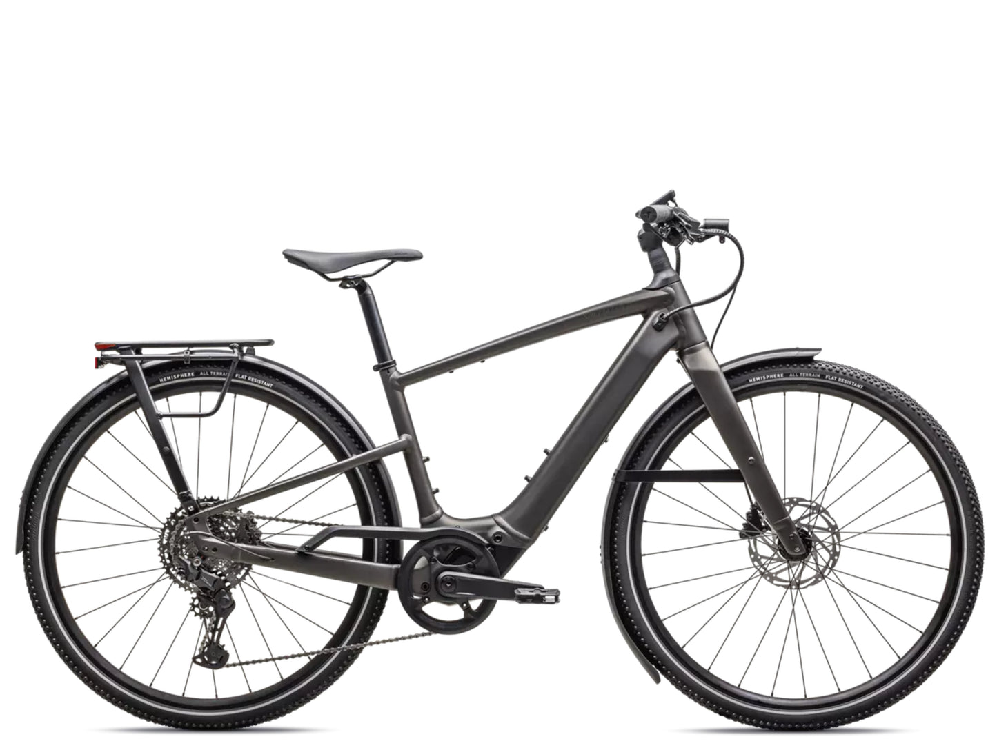 Specialized Turbo Vado SL 2 5.0  Lightweight Road / commuter electric bike Satin gunmetal / smoke frost Side profile