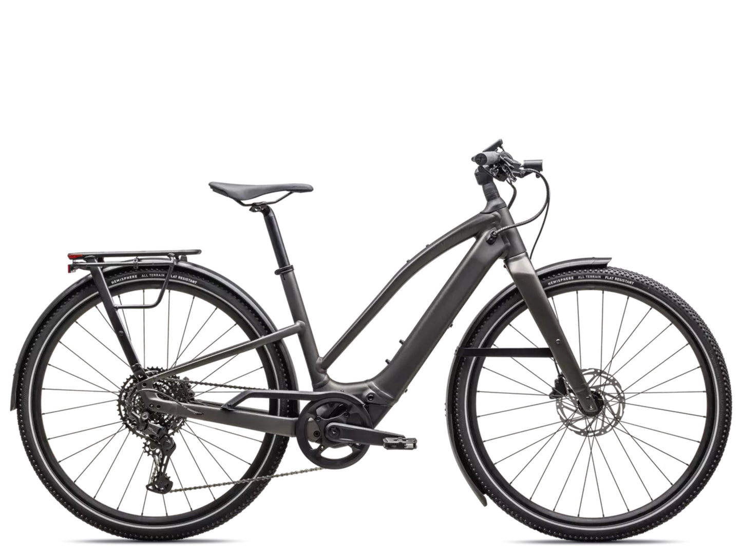 Specialized Turbo Vado SL 2 5.0  Step_Through Lightweight Road / commuter electric bike Satin gunmetal / smoke frost Side profile