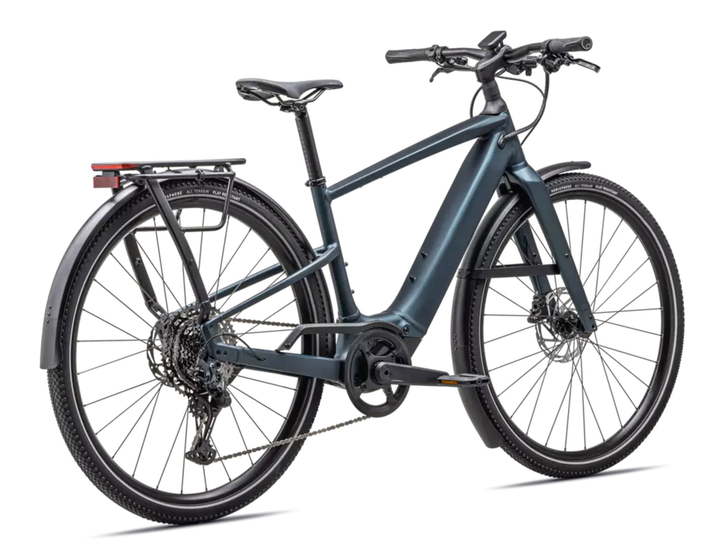 Specialized Turbo Vado SL 2 5.0 Lightweight Road / commuter electric bike Satin deep blue metallic Rear facing view