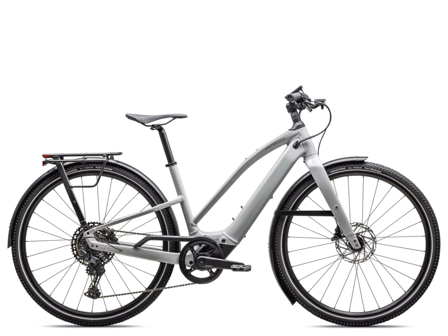 Specialized Turbo Vado SL 2 5.0 Step-Through Lightweight Road / commuter electric bike Dove grey Side profile