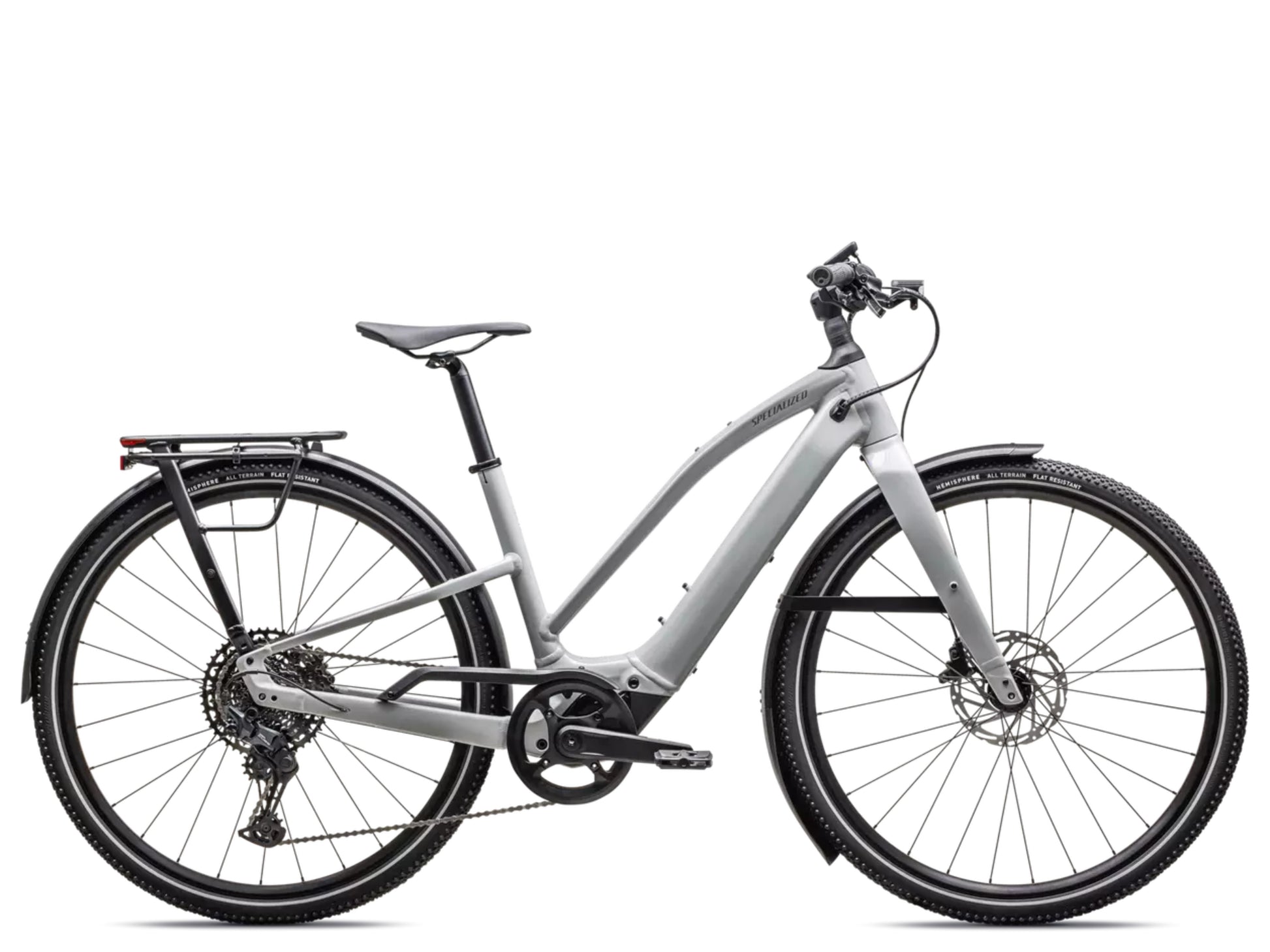 Specialized Turbo Vado SL 2 5.0 Step-Through Lightweight Road / commuter electric bike Dove grey Side profile