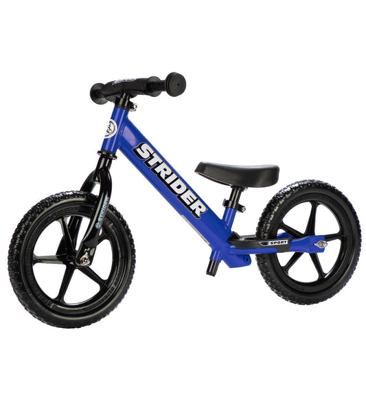 Strider 12 Balance Bike Sport Blue Side profile Fly Rides USA