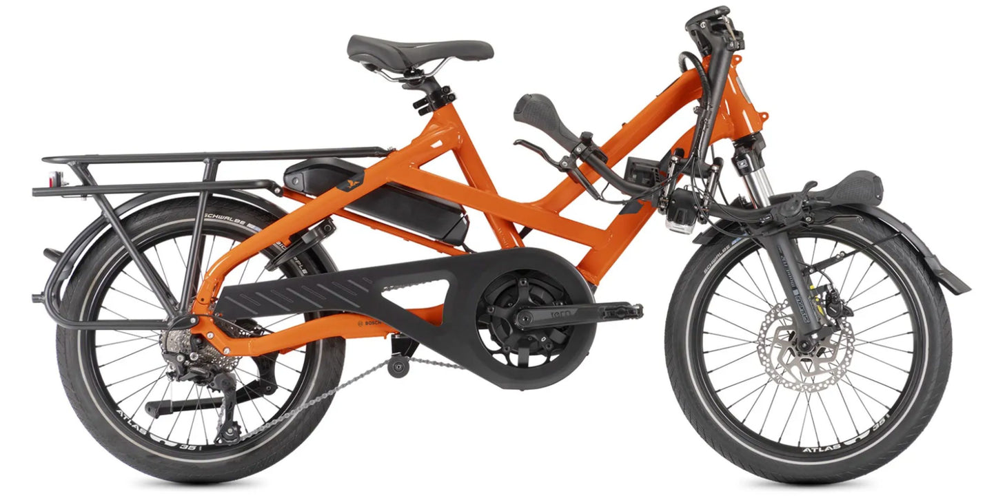 Tern HSD P10 Orange folded side view