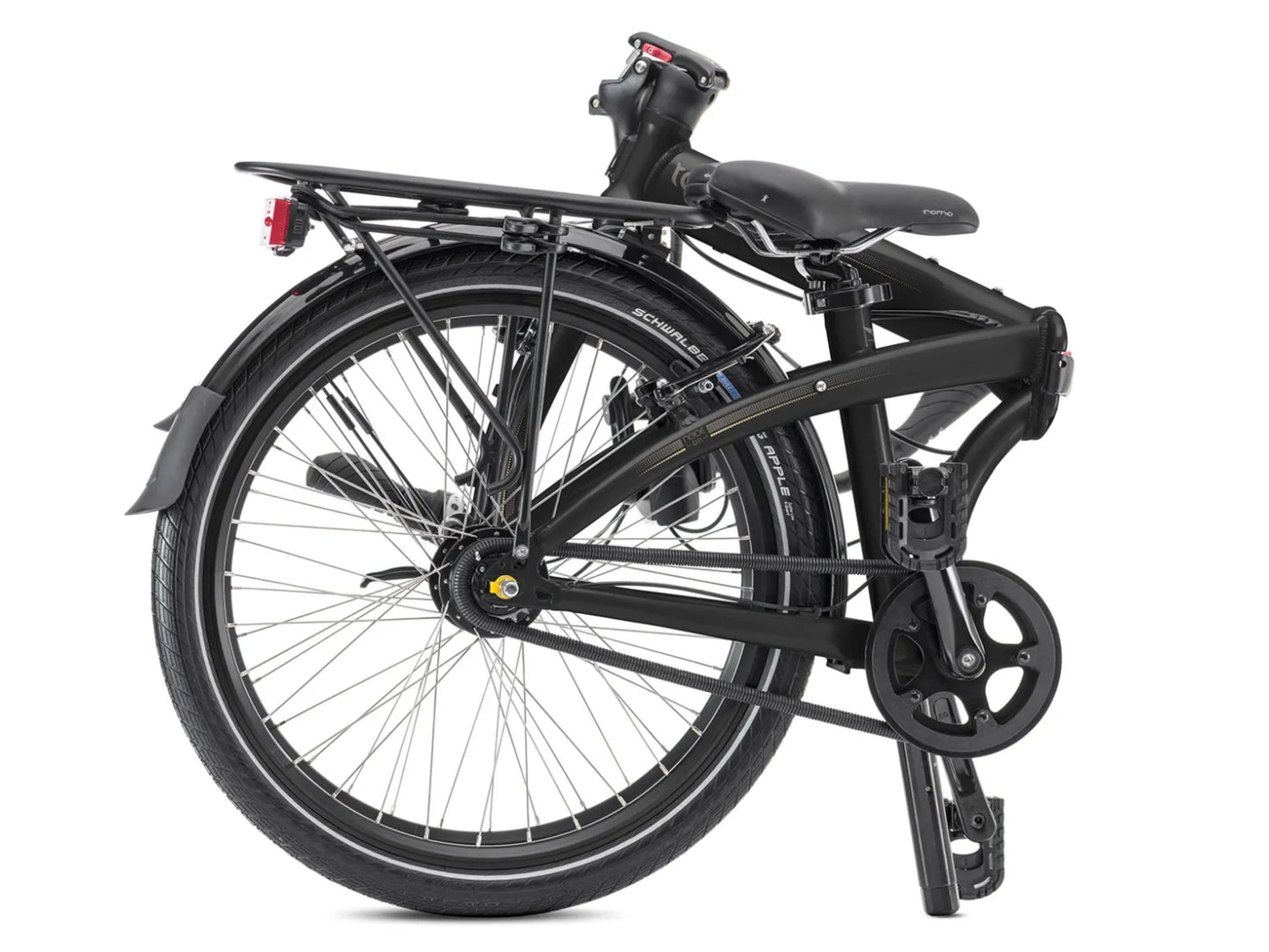 Tern Node D7i Folding bike Road / commuter Black / bronze Folded view