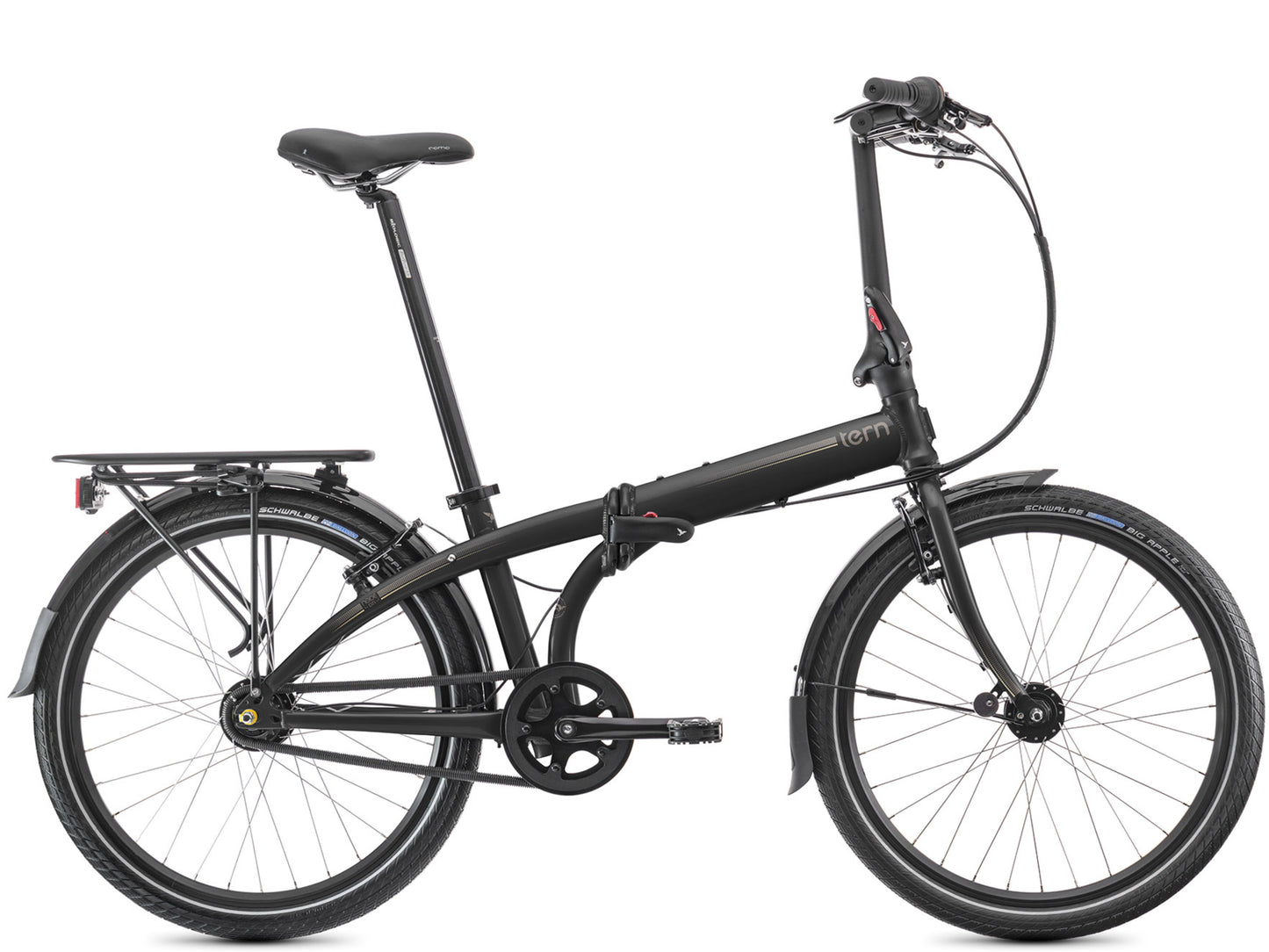 Tern Node D7i Folding bike Road / commuter Black / bronze Side profile