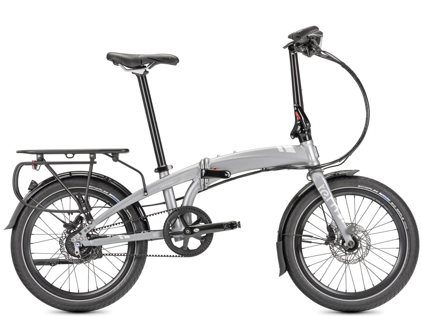 Tern Verge S8i folding bike commuter / leisure Space grey Side profile