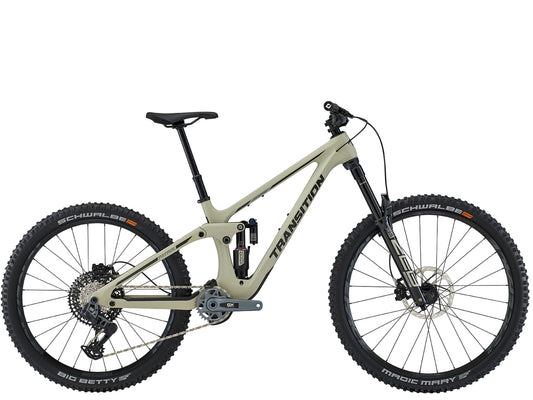 Transition Patrol Carbon GX AXS Full Suspension Mountain bike Beachwood Side profile