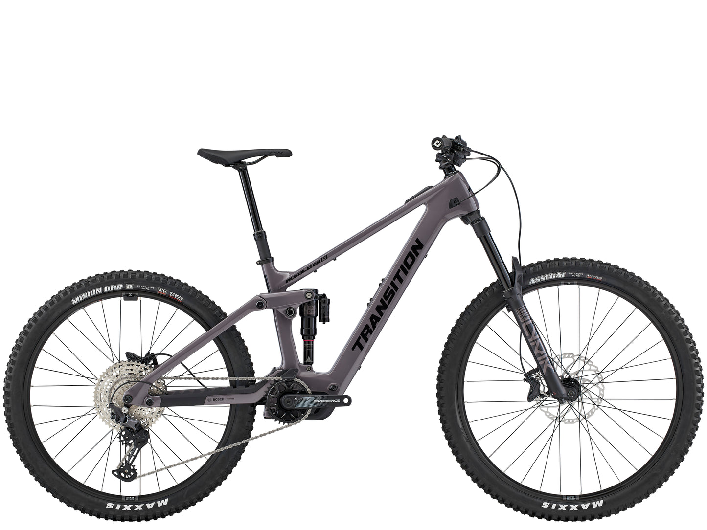 Transition Regulator SX Carbon Deore Full suspension eMTB Stormshadow grey Side profile