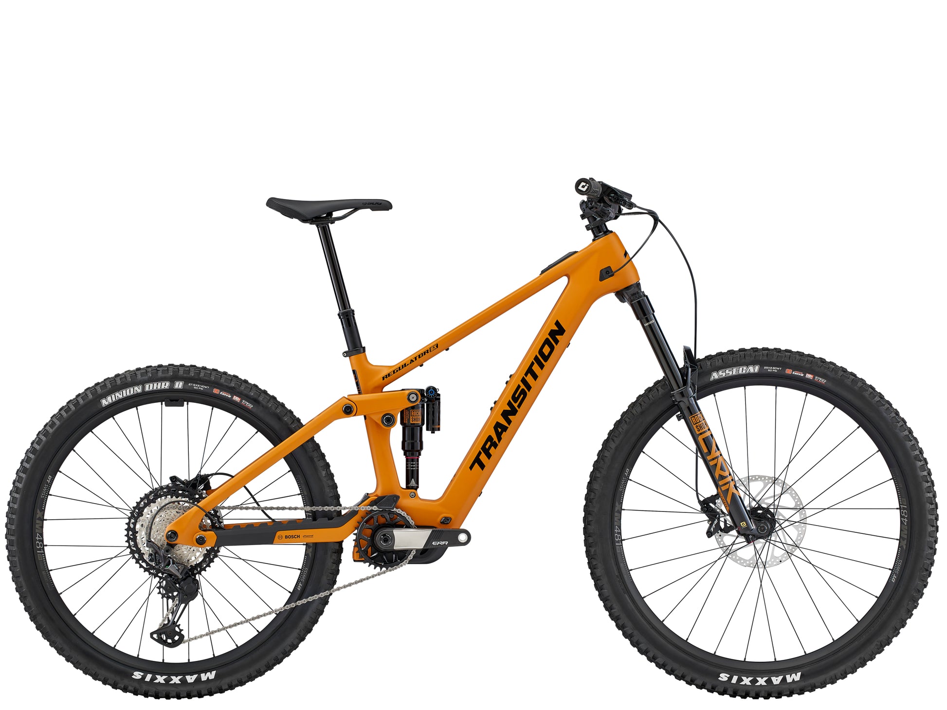 Transition Regulator SX Carbon XT Full suspension eMTB Madrone gold Side profile