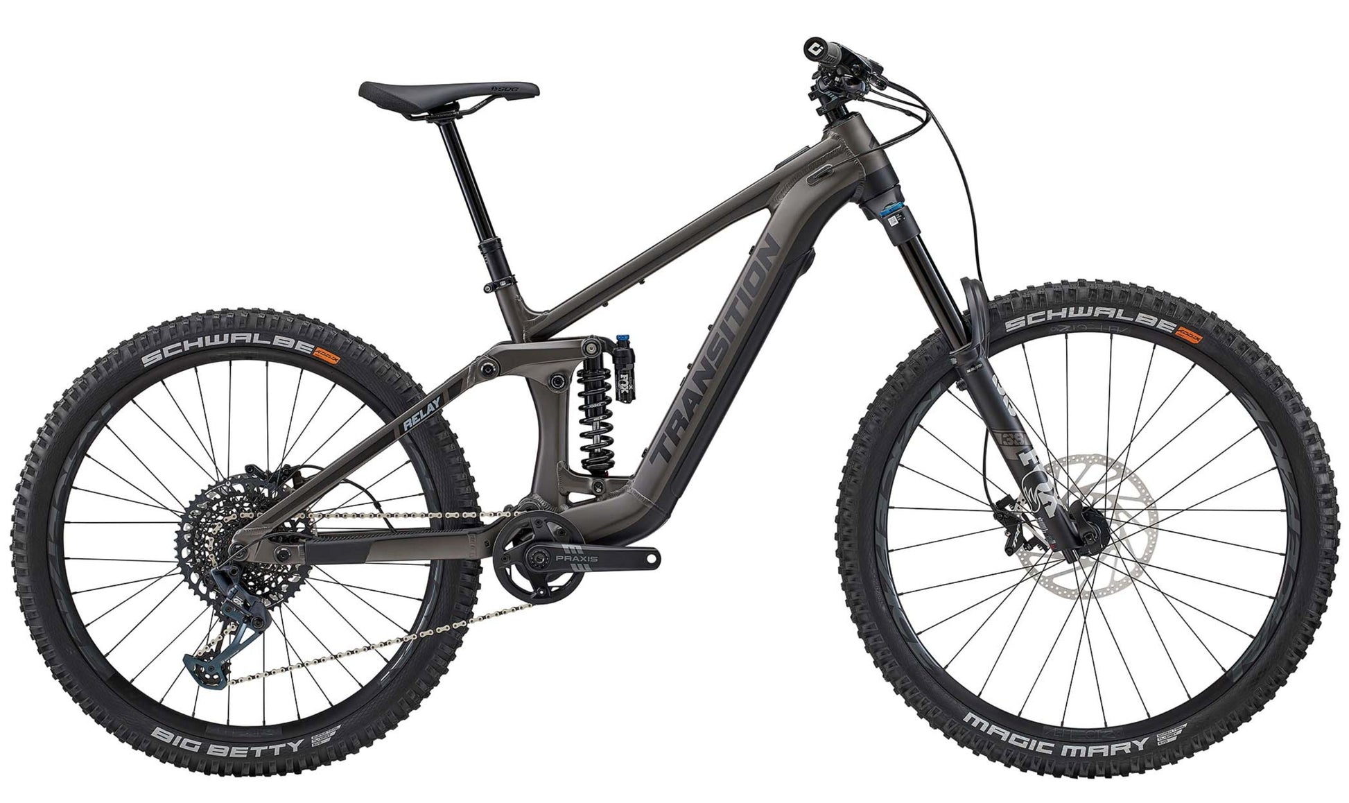 Transition Relay Alloy GX PNW Oxide grey eMTB Side Profile