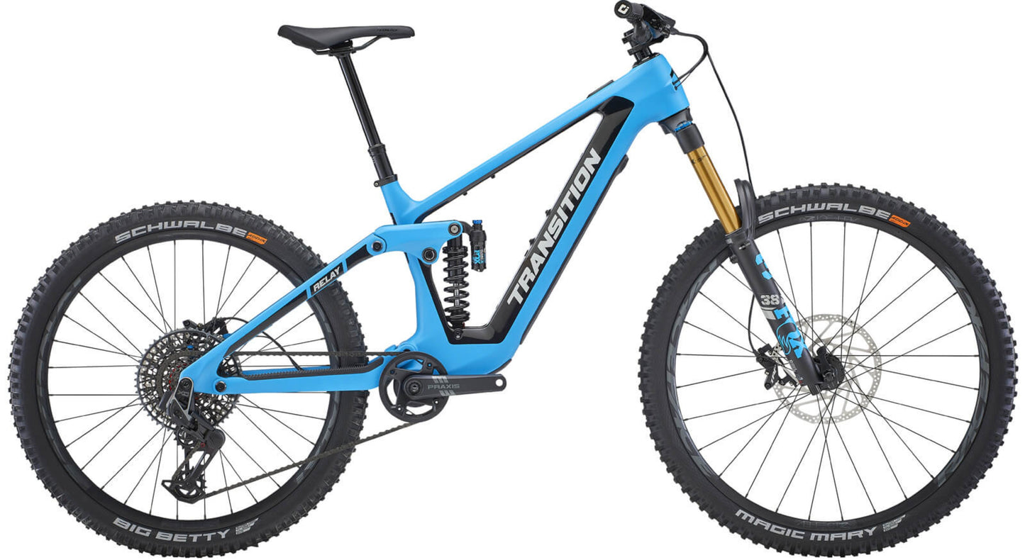 Transition Relay Carbon XO PNW AXS TR blue SIde profile