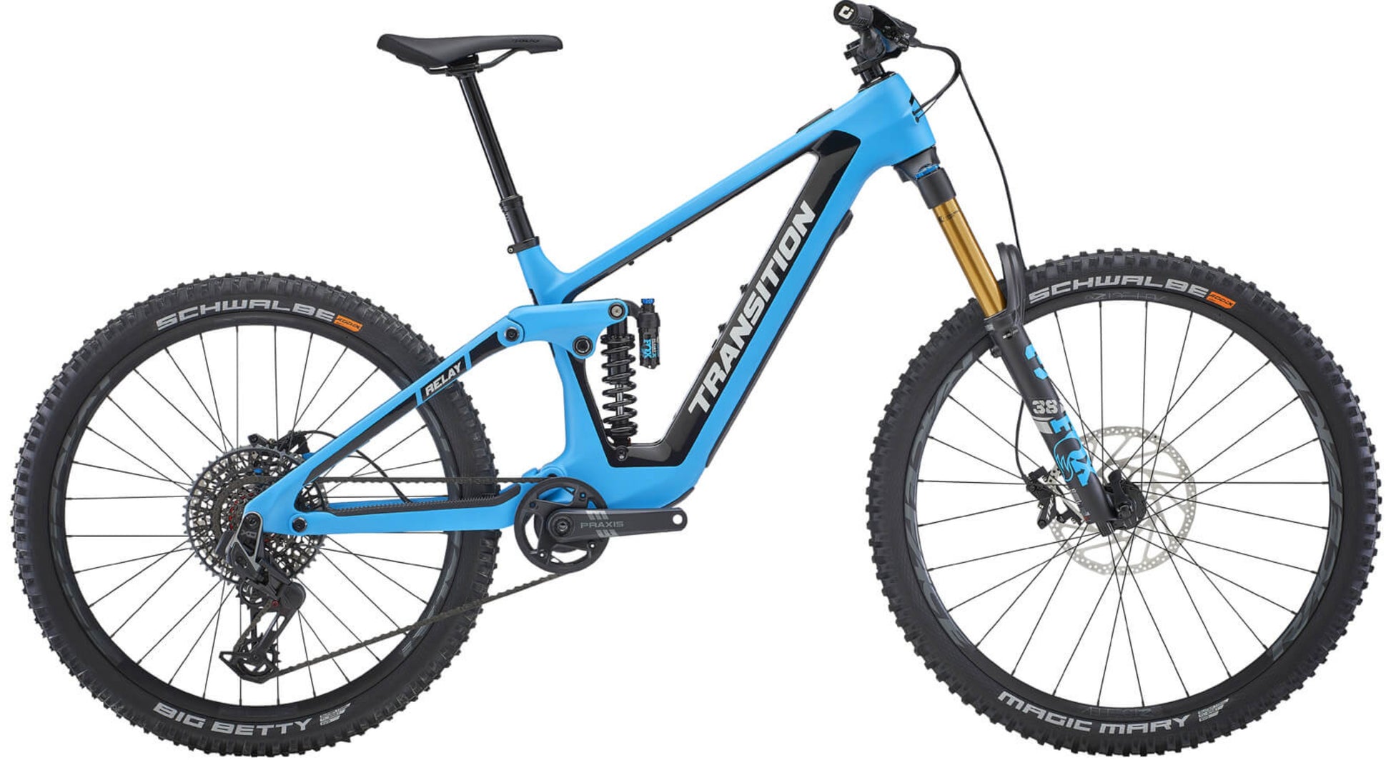 Transition Relay Carbon XO PNW AXS TR blue SIde profile