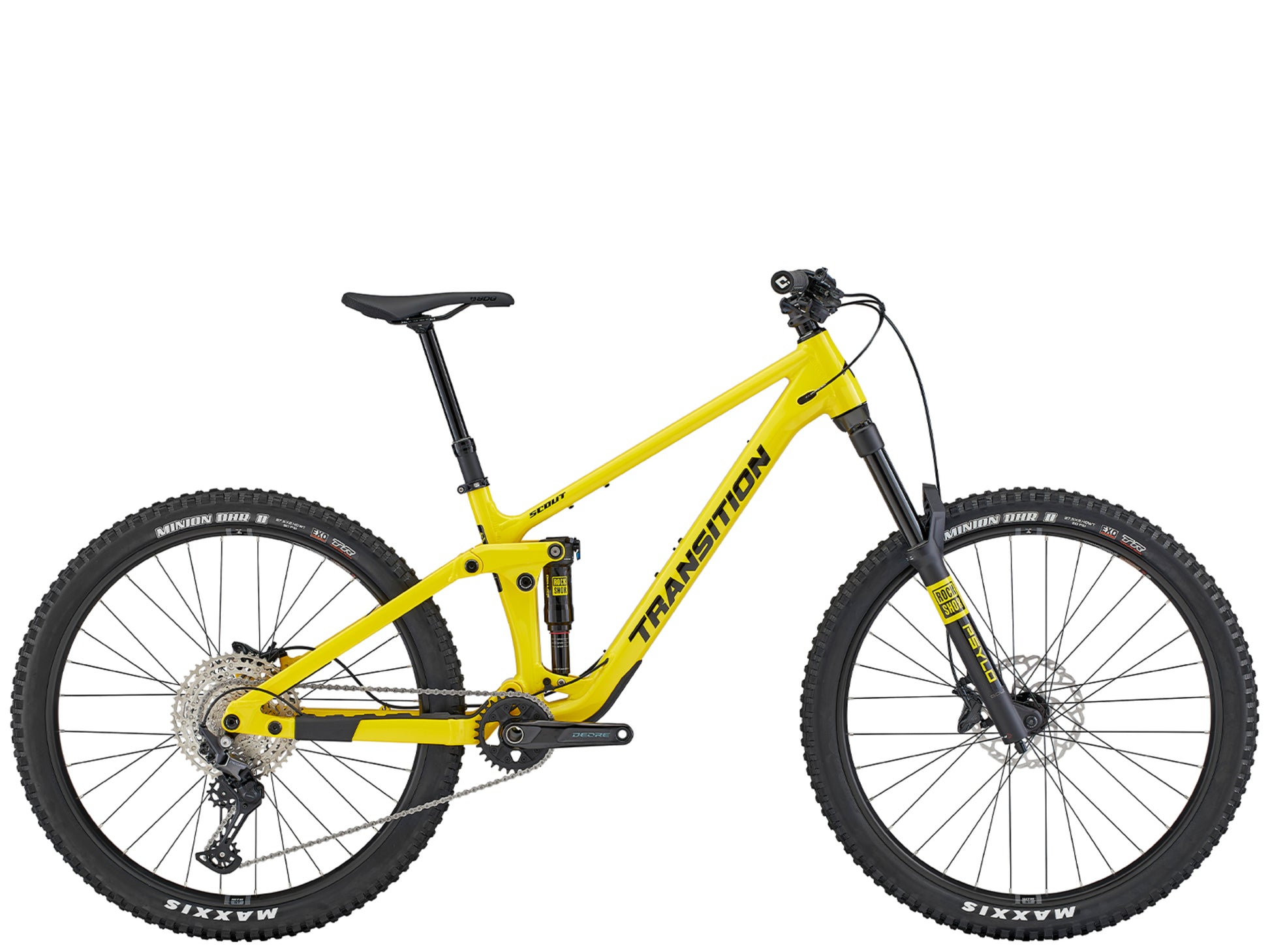 Transition Scout Alloy Deore Full Suspension Mountain bike Dandelion Side profile