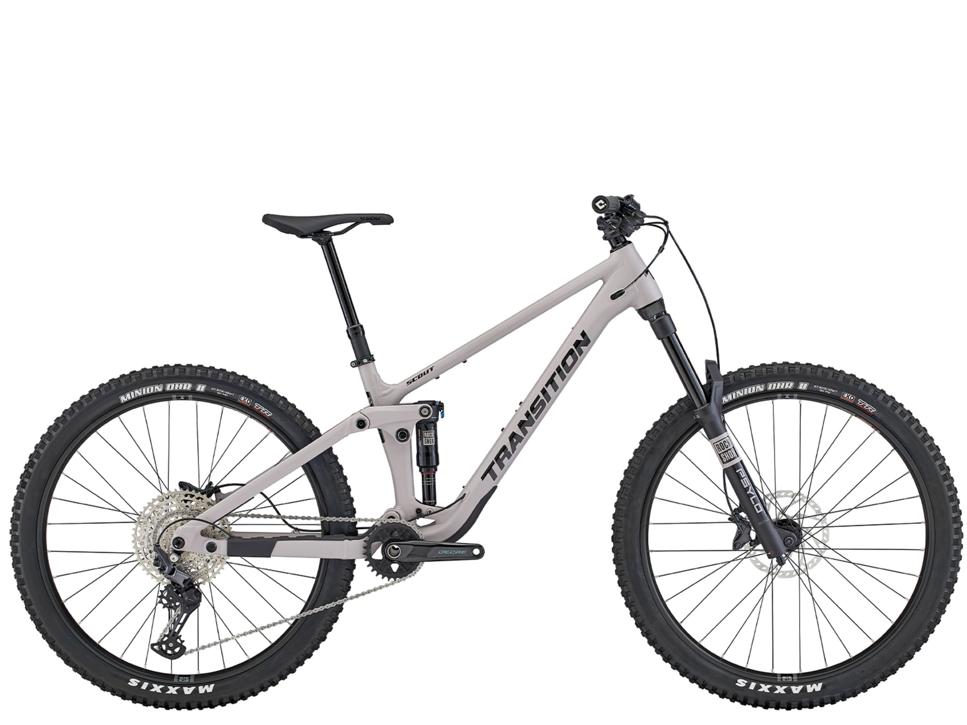 Transition Scout Alloy Deore Full Suspension Mountain bike Lilac Side profile