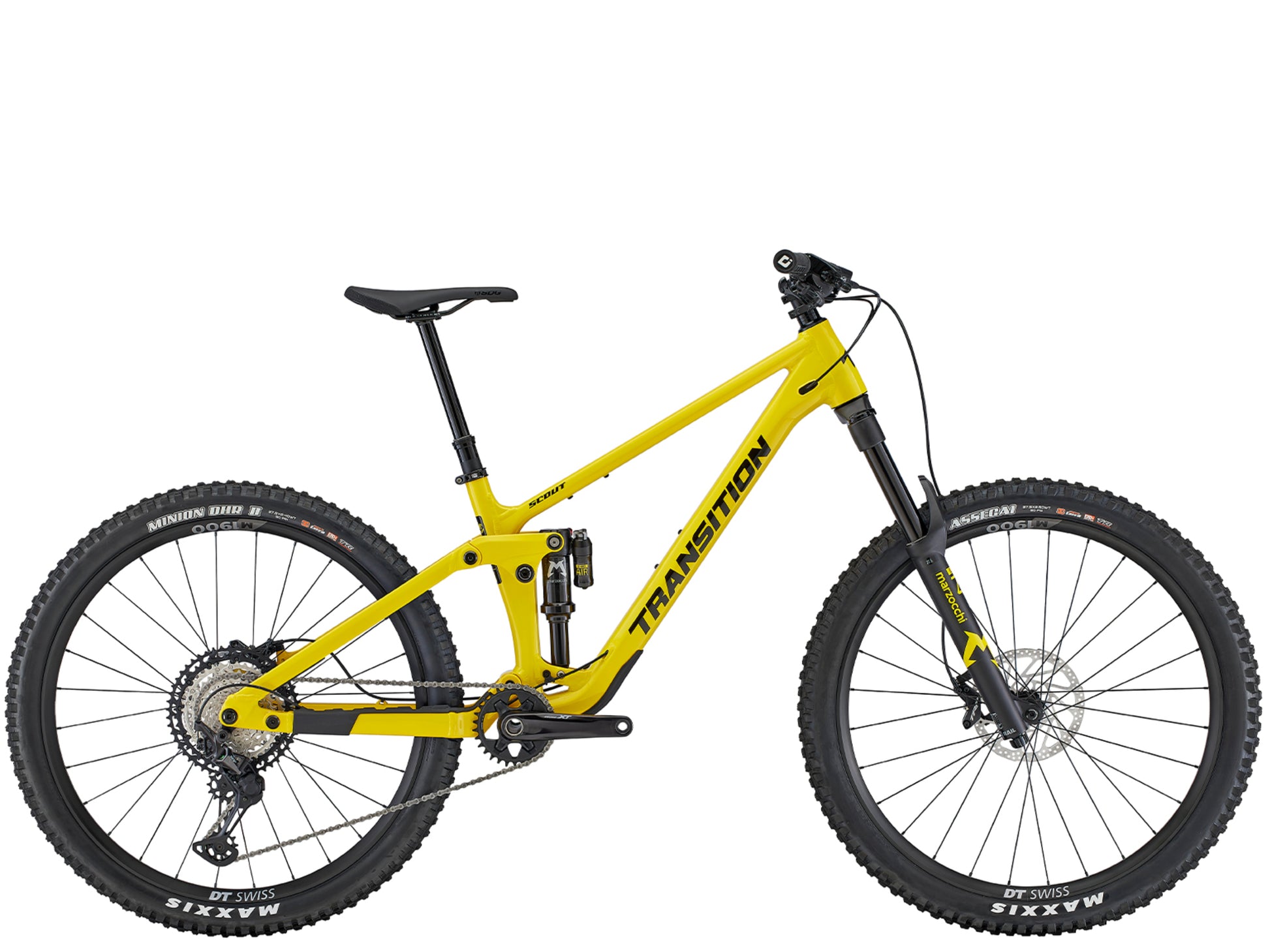 Transition Scout Alloy XT Full Suspension Mountain bike Dandelion Side profile