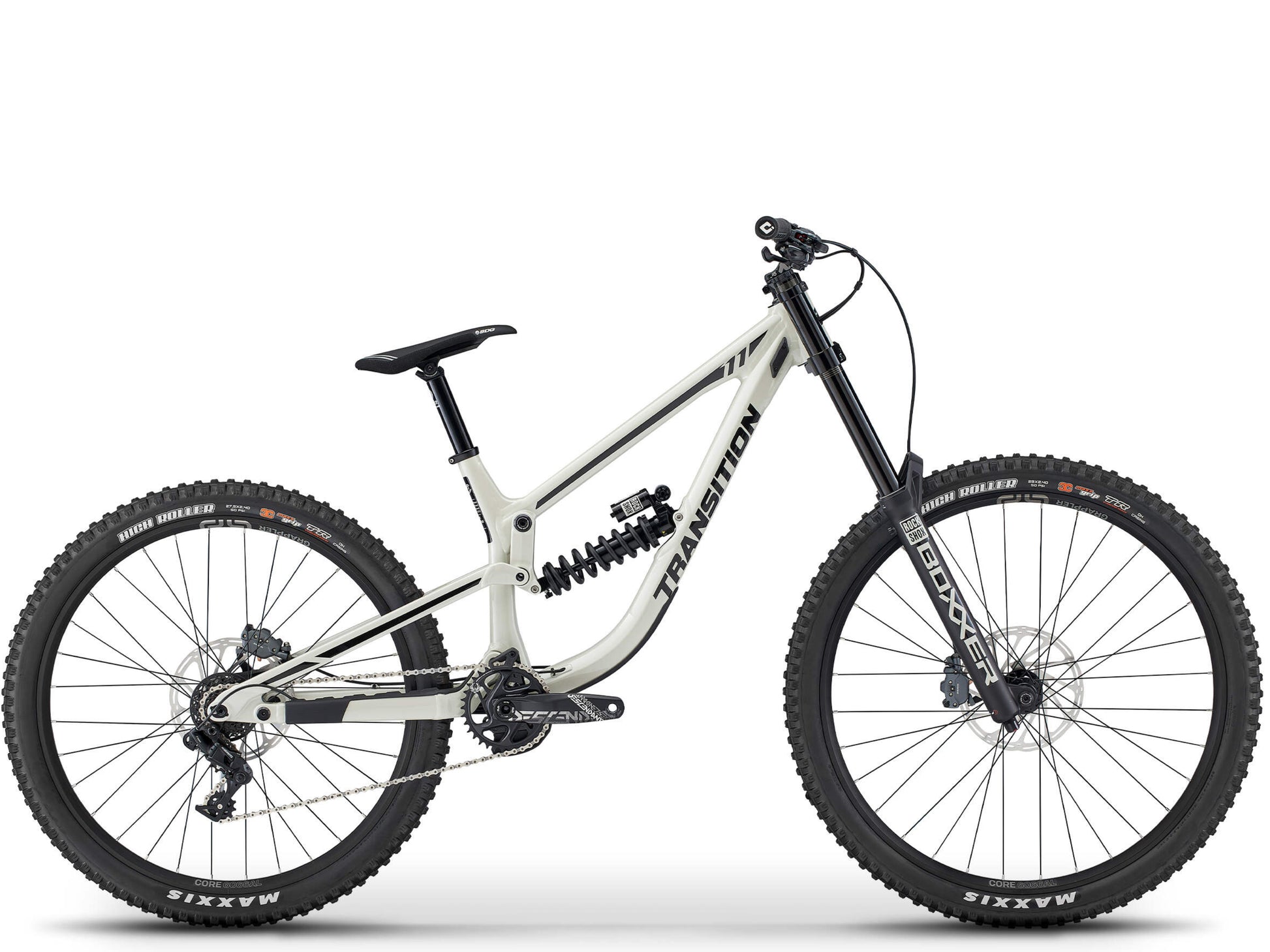 Transition TR11 Alloy GX Full suspension Mountainbike Glacier white Side profile