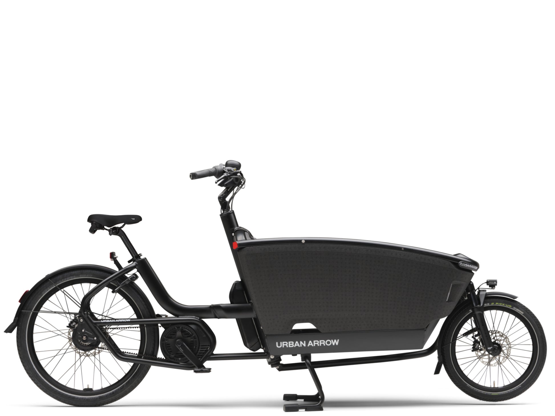 Urban Arrow Family Next Pro Electric Cargo Bike Black / black Side Profile