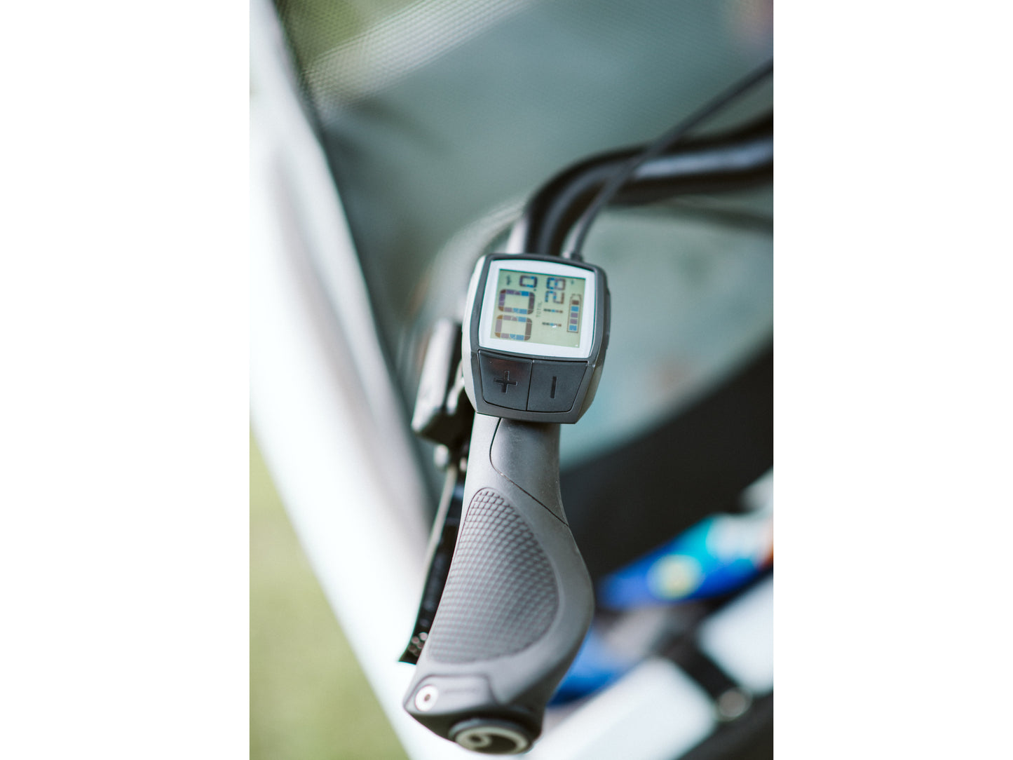 Urban Arrow Family Performance cargo electric bike Bosch Purion display