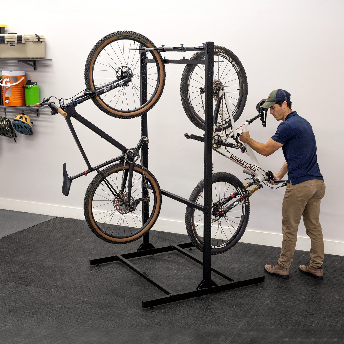 StoreYourBoard Freestanding G-Bike | Holds 8 Bikes