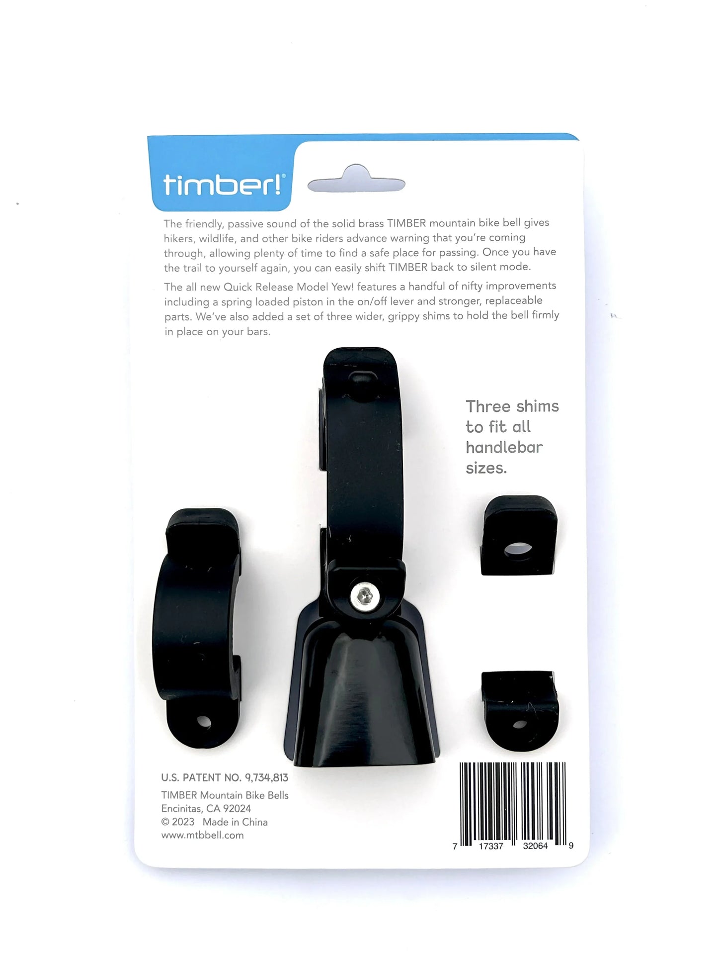Timber Quick Release Mountain Bike Bell - Model Yew!