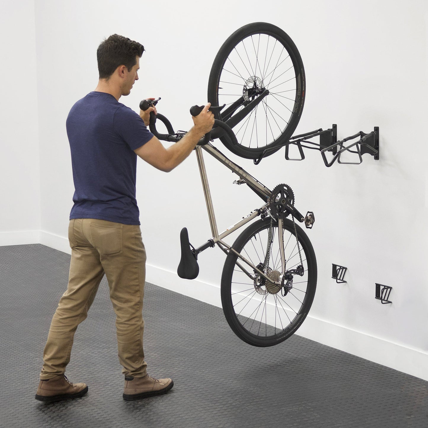 StoreYourBoard SwivelStow No-Lift Road & Gravel Bike Rack | 4 Pack