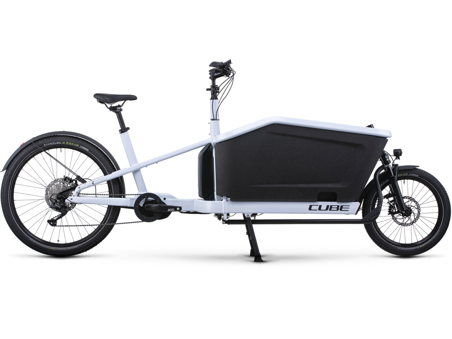 Cube Cargo Dual Sport Hybrid 1000 eMTB flashwhite n black side profile on Fly Rides