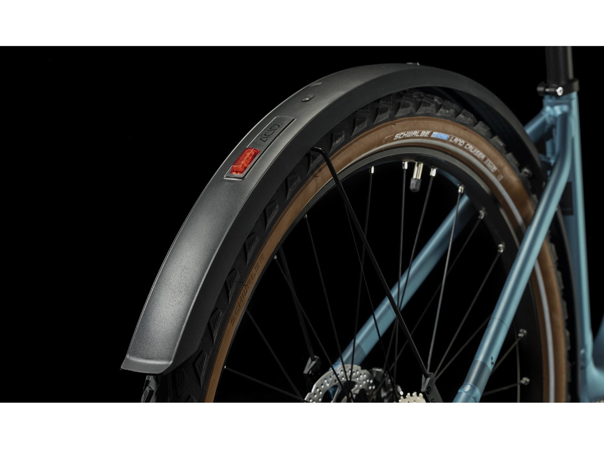 Cube Nuride Hybrid Performance 500 Allroad Easy Entry eMTB hardtail closeup ACID Mudguard Rear Light