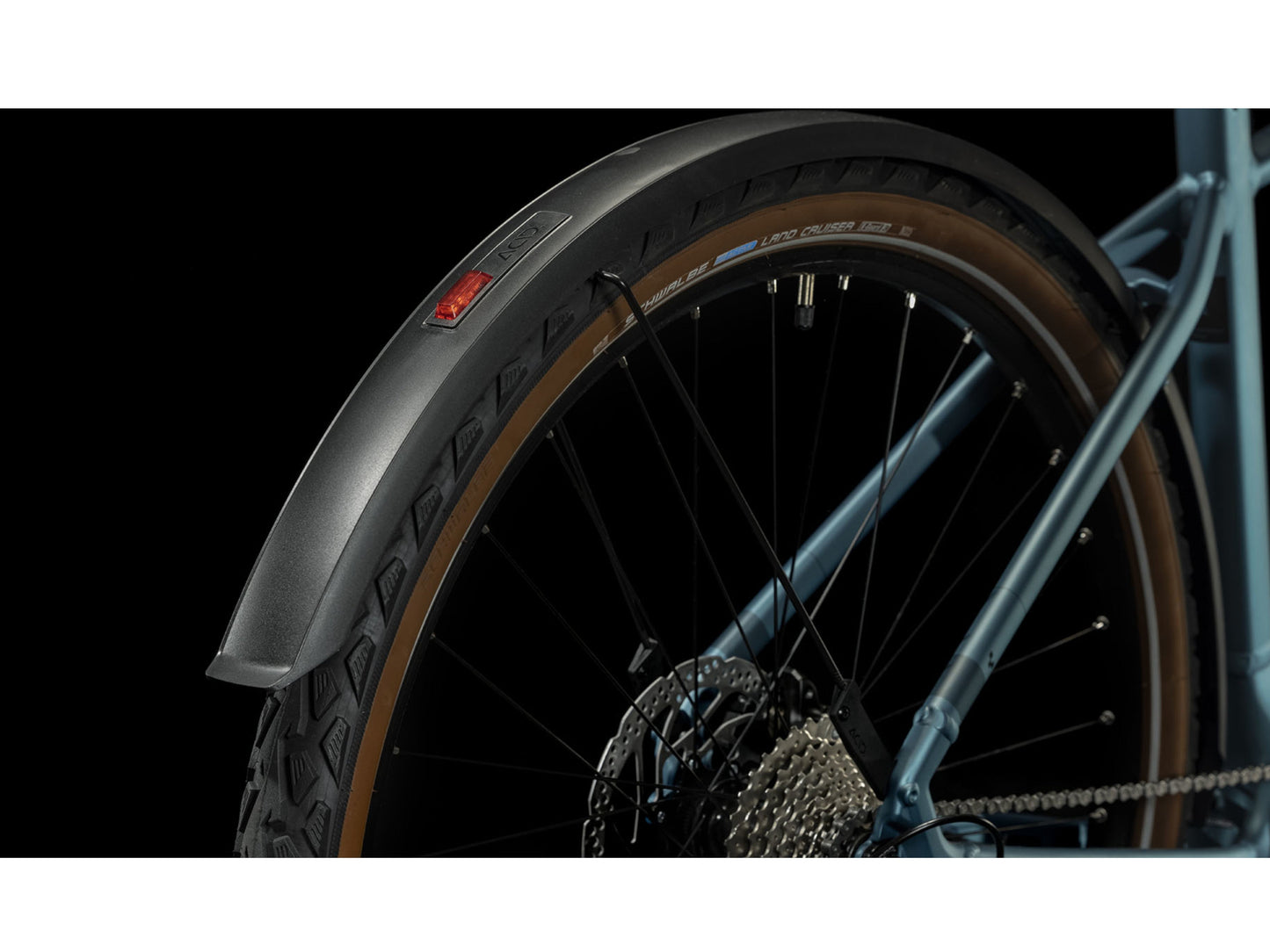 Cube Nuride Hybrid Performance 500 Allroad eMTB hardtail closeup ACID Mudguard Rear Light