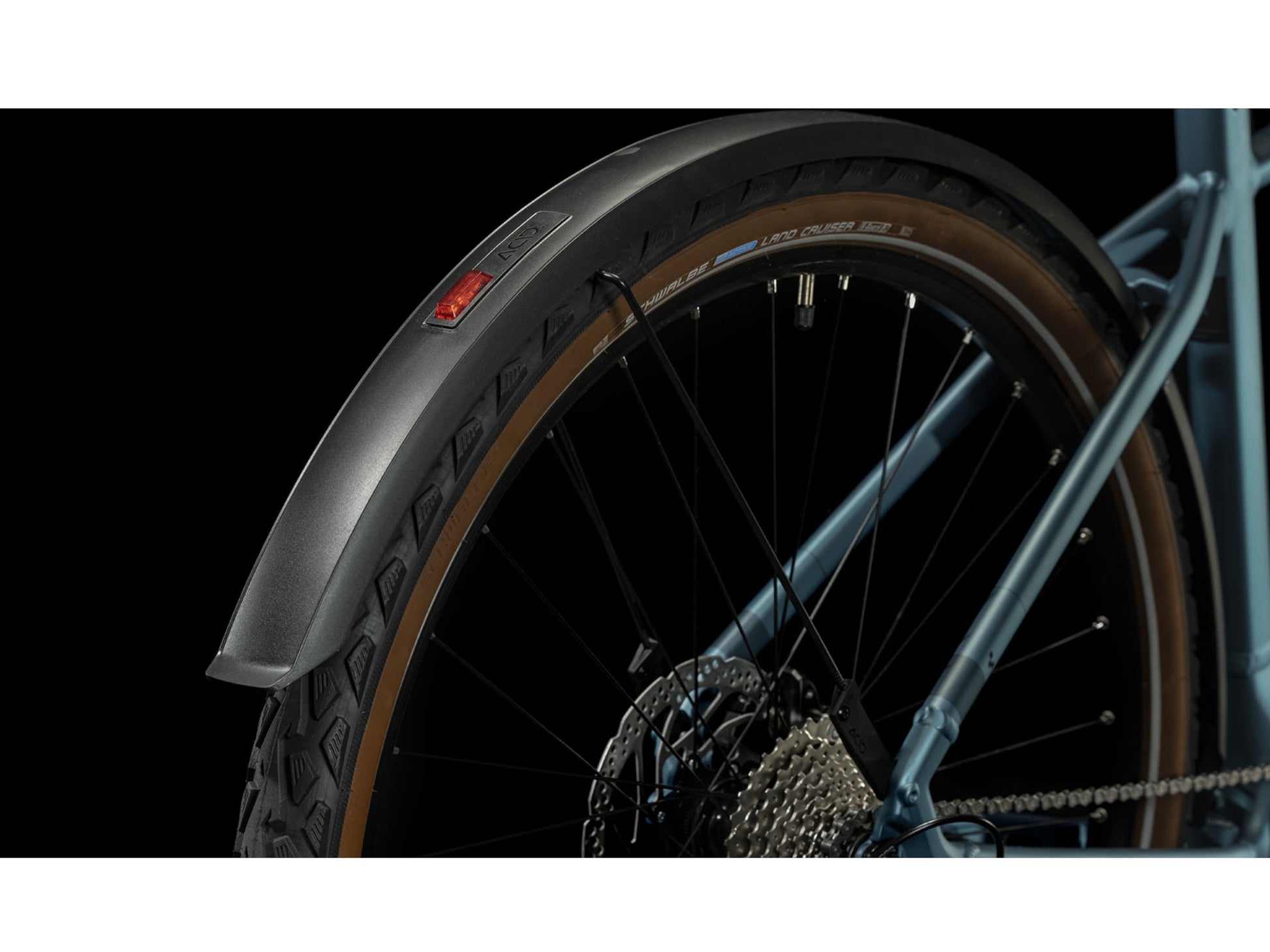 Cube Nuride Hybrid Performance 500 Allroad eMTB hardtail closeup ACID Mudguard Rear Light