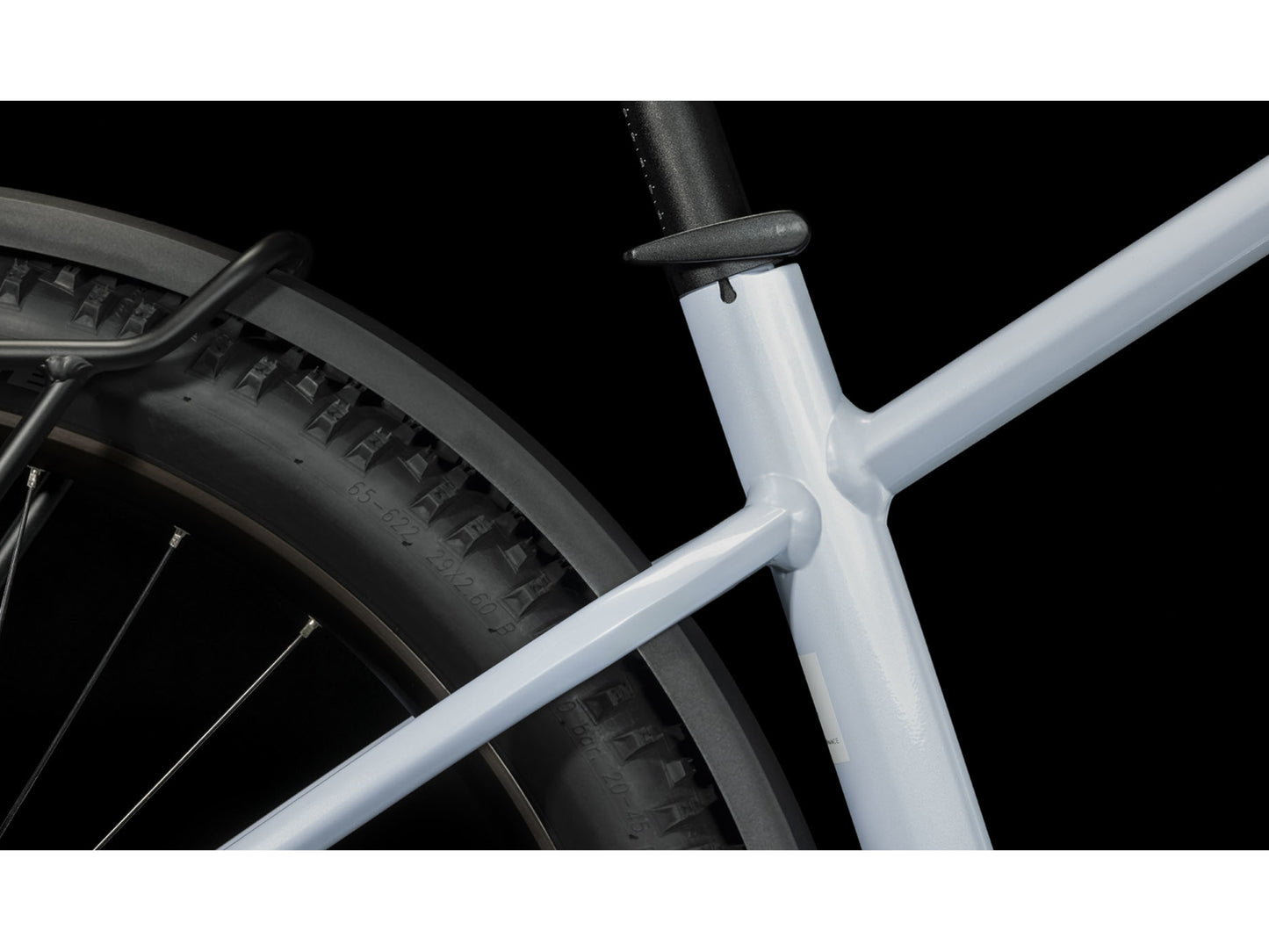 Cube Reaction Hybrid Pro 500 All Road eMTB hardtail closeup rear Schwalbe Smart Sam tire CUBE Performance Post