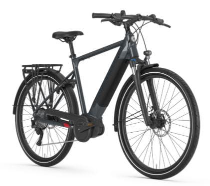 Gazelle Medeo T10 High Step dust gloss side and front view on Fly Rides