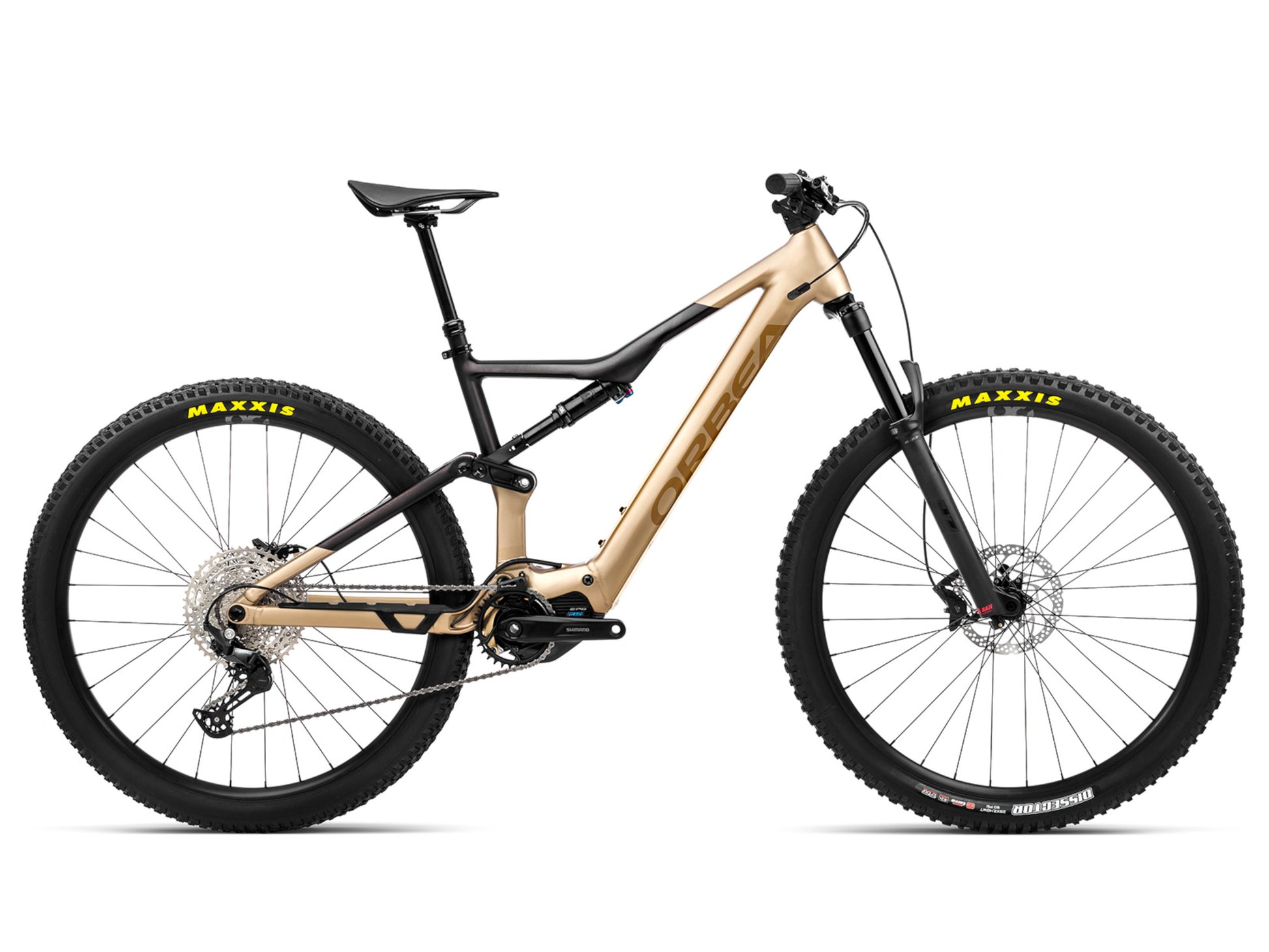 Orbea Rise H30 eMTB Full Suspension Baobab brown / cosmic brown Side profile Fly Ride USA