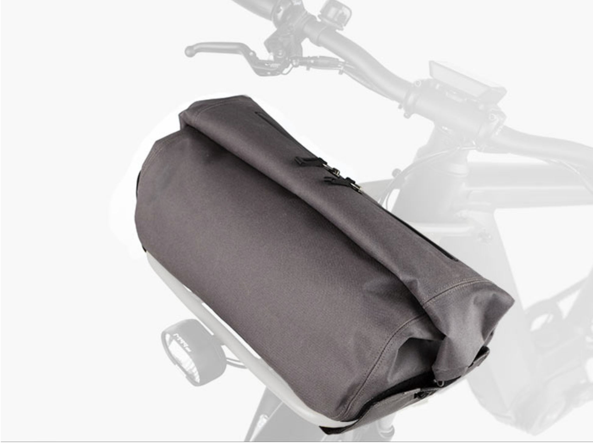 Riese and Muller Charger4 GT Rohloff emtb hardtail close up front carrier bag option