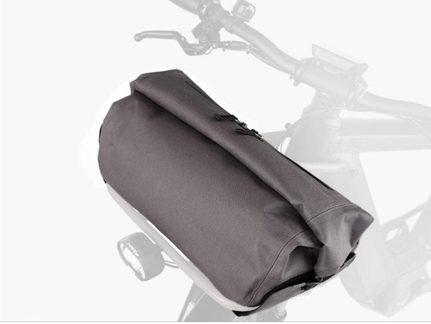 Riese and Muller Charger3 GT Vario HS emtb hardtail close up front carrier bag option