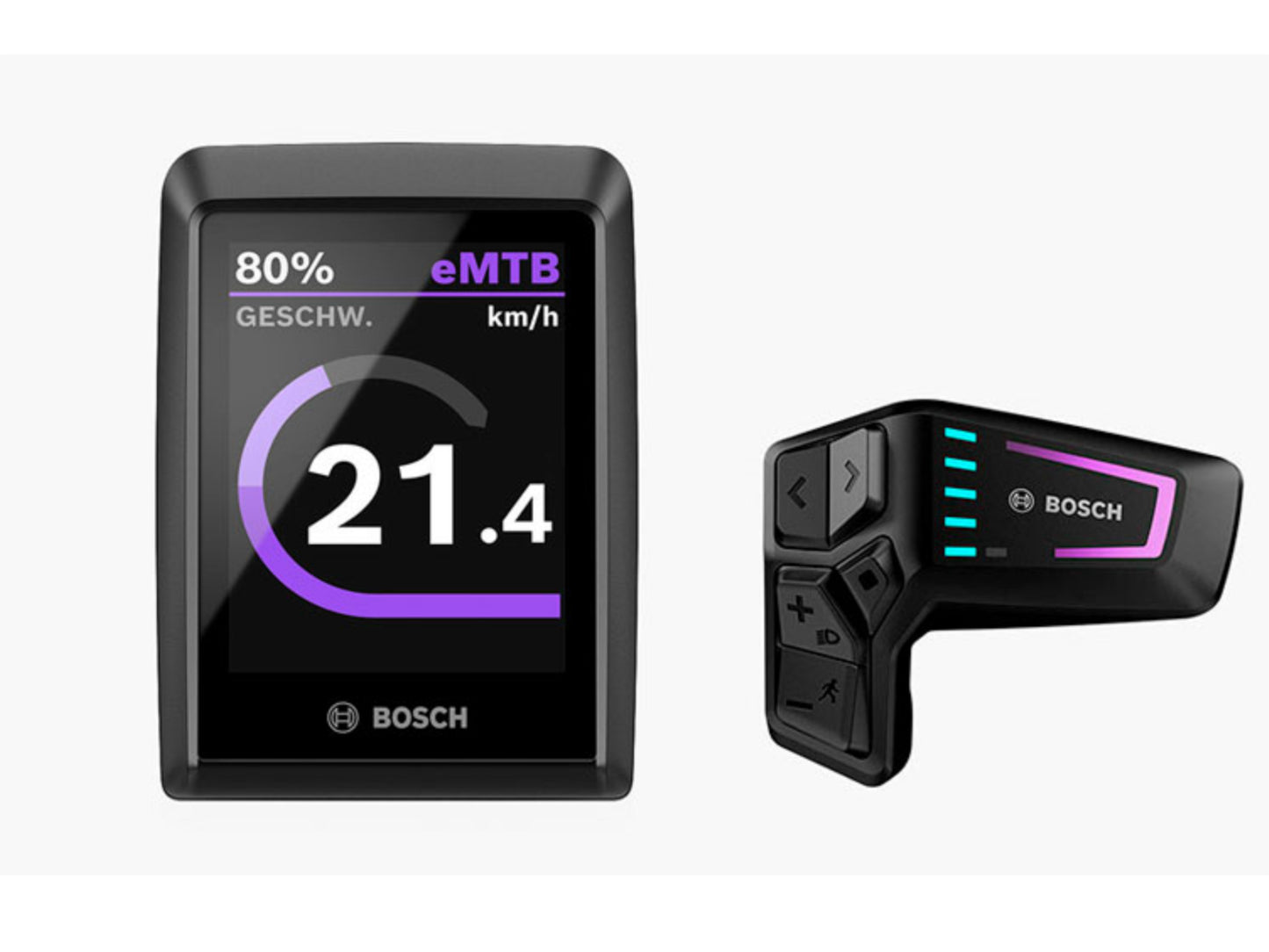 Riese & Muller Load4 75 Touring HS eMtb full suspension close up bosch kiox 300 display