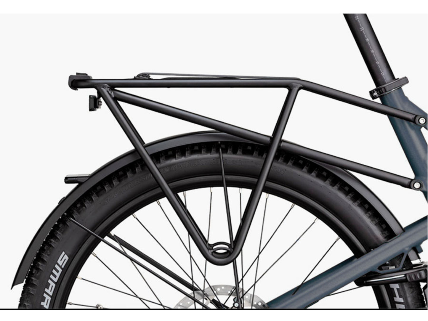 Riese and Muller Load 75 Rohloff HS eMTB full suspension close up rear load carrier