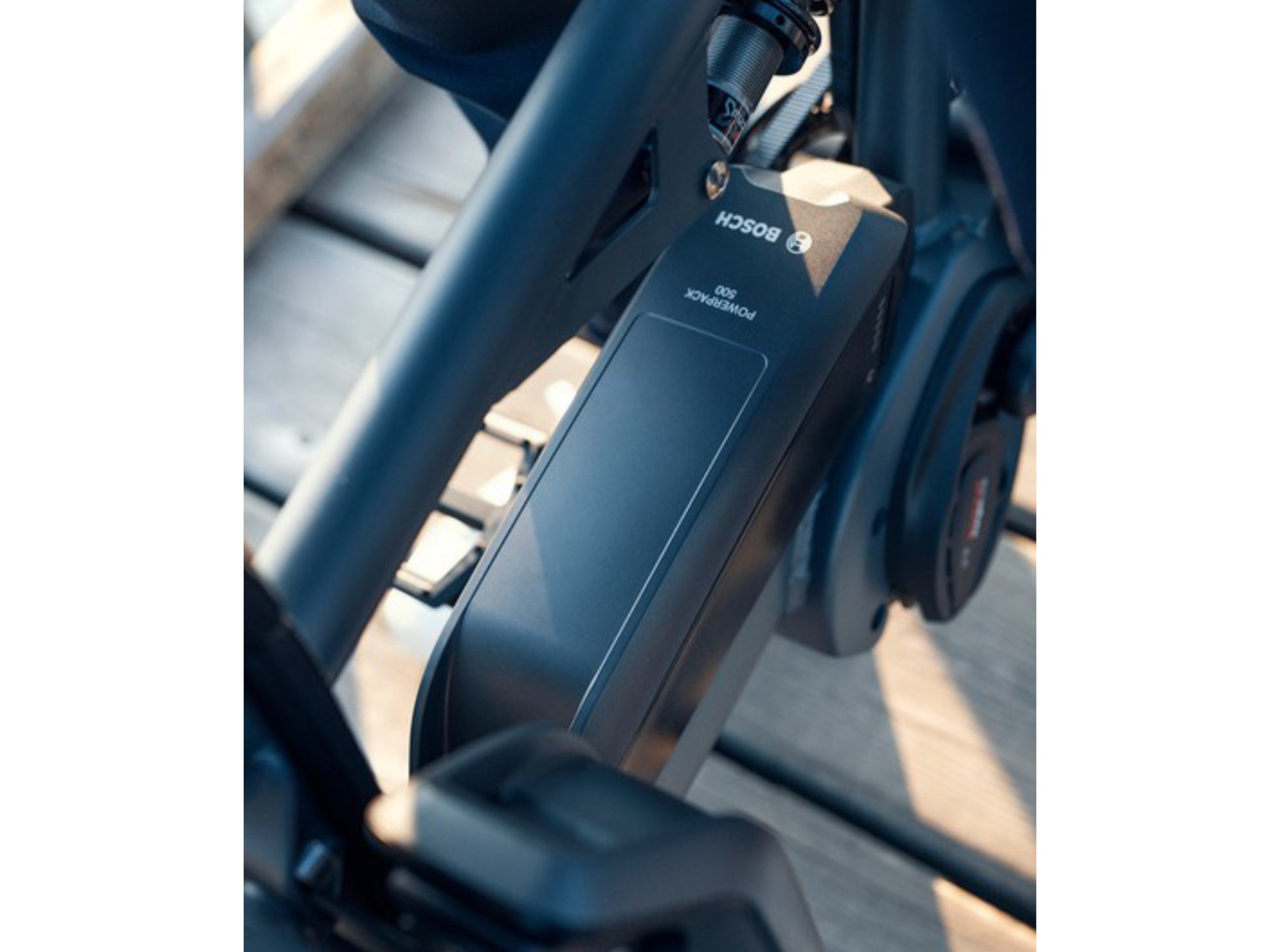 Riese and Muller Load 75 Rohloff HS eMTB full suspension closeup bosch battery