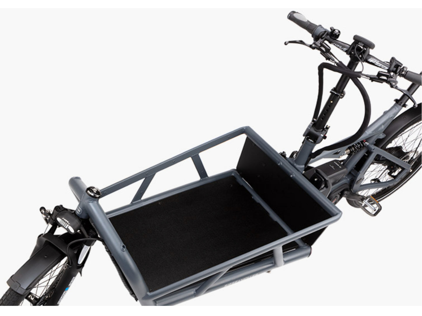 Riese and Muller Load 75 Rohloff eMTB full suspension closeup cargo area base model no options