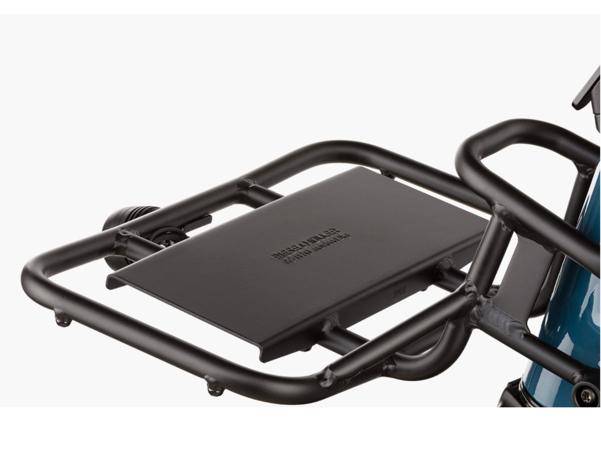 Riese & Muller Multitinker Vario eMtb hardtail close up front carrier.