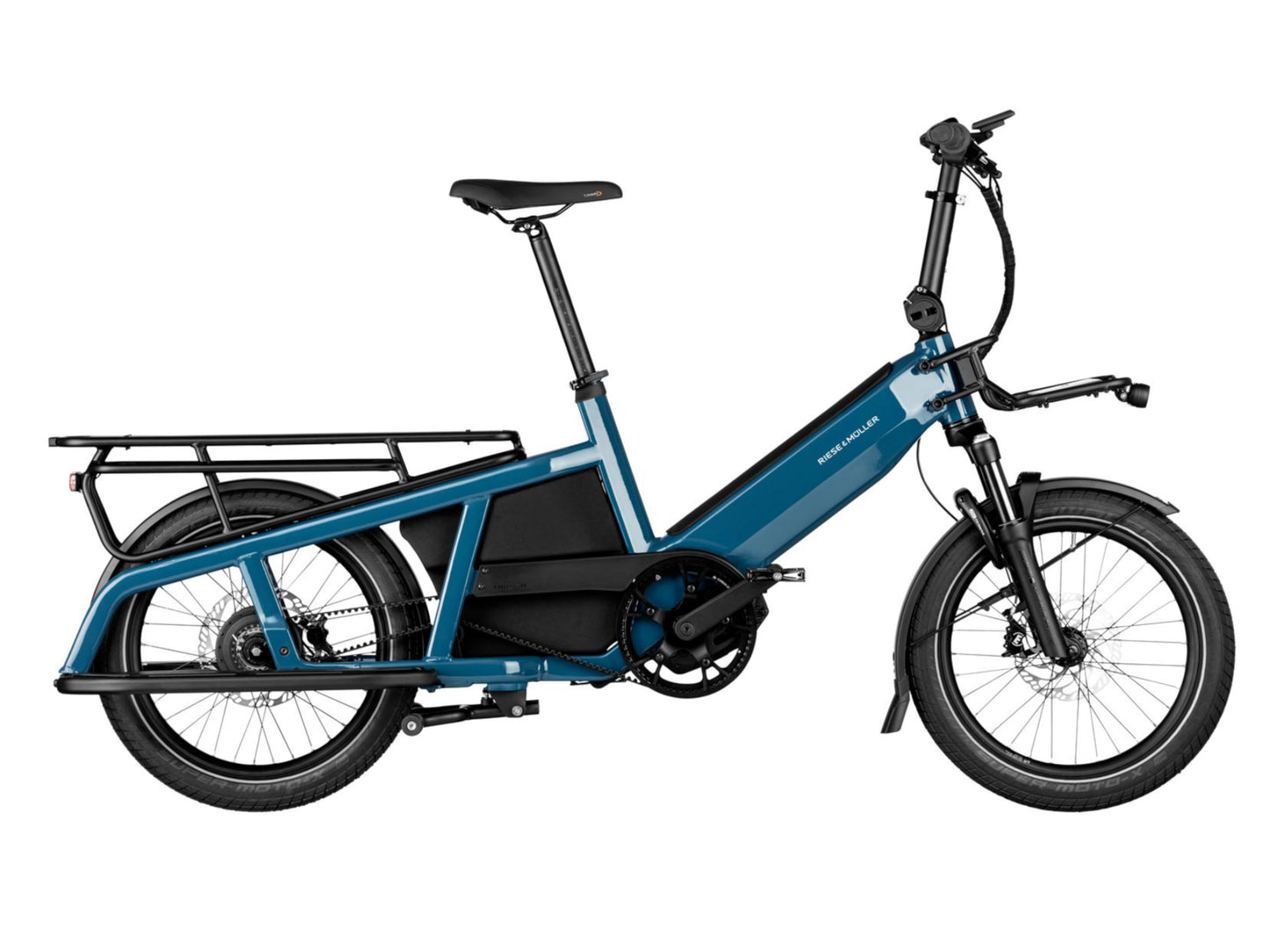 Riese & Muller Multitinker Vario eMtb hardtail petrol side profile on Fly Rides