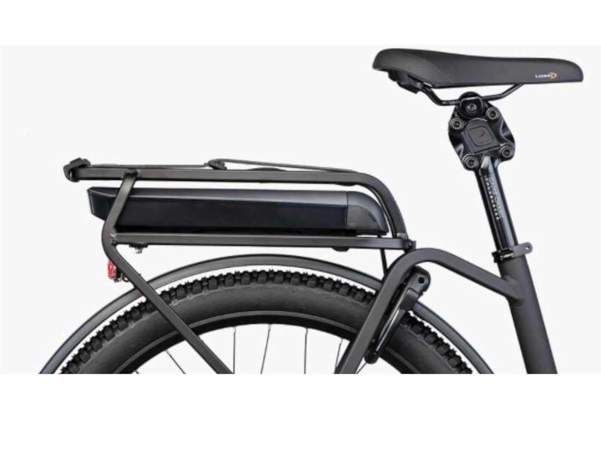 Riese and Muller Nevo GT Rohloff HS emtb hardtail close up rear carrier spare battery