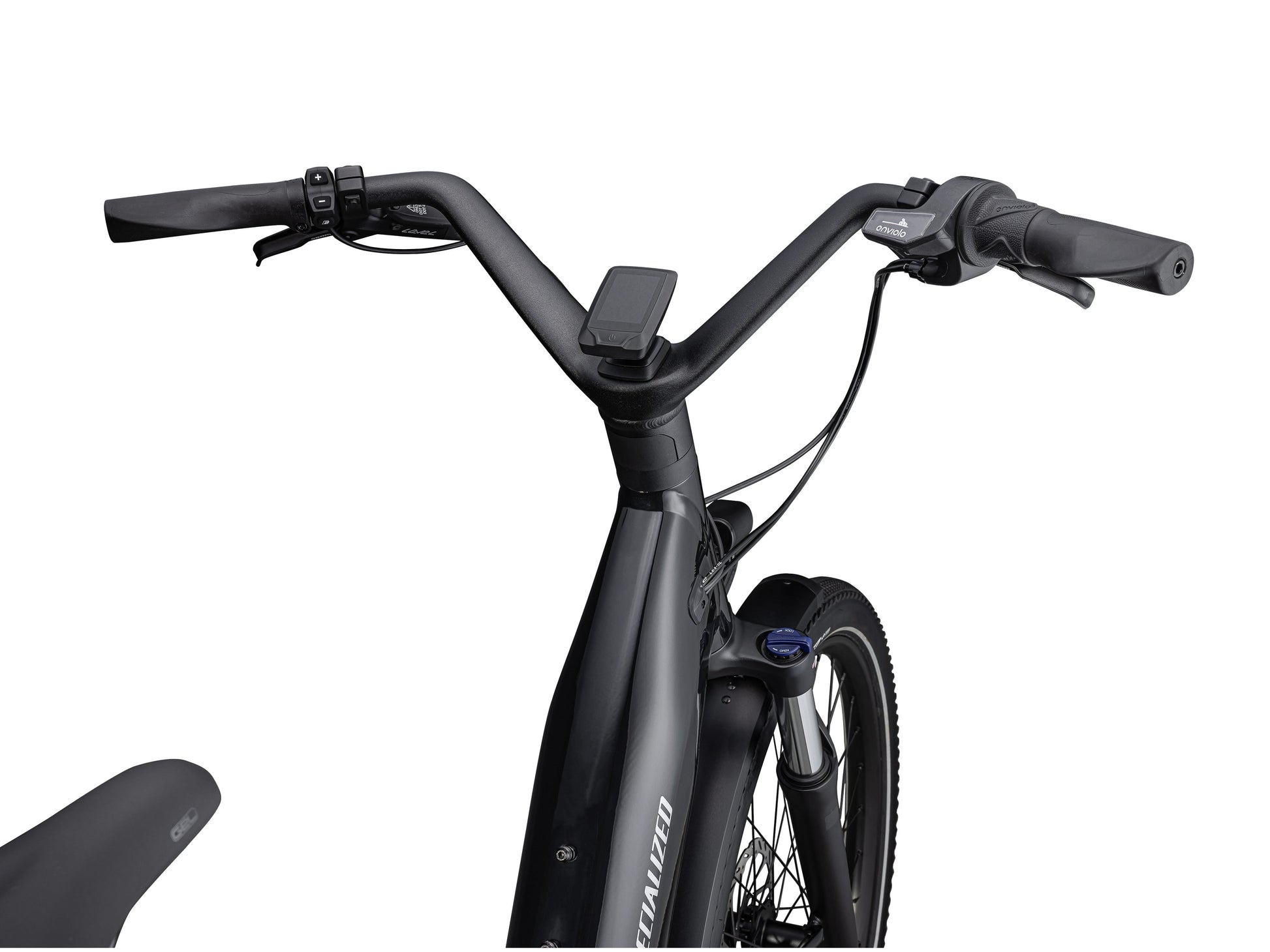 Specialized Turbo Como  4.0 IGH eMTB hard tail close up cockpit display handlebars
