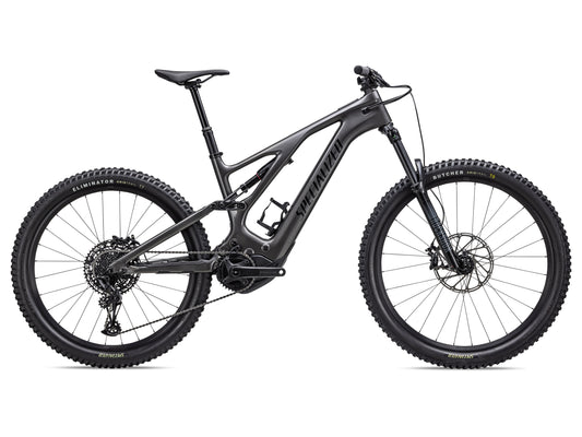 Specialized Turbo Levo Carbon eMtb full suspension smoke black side profile on Fly Rides