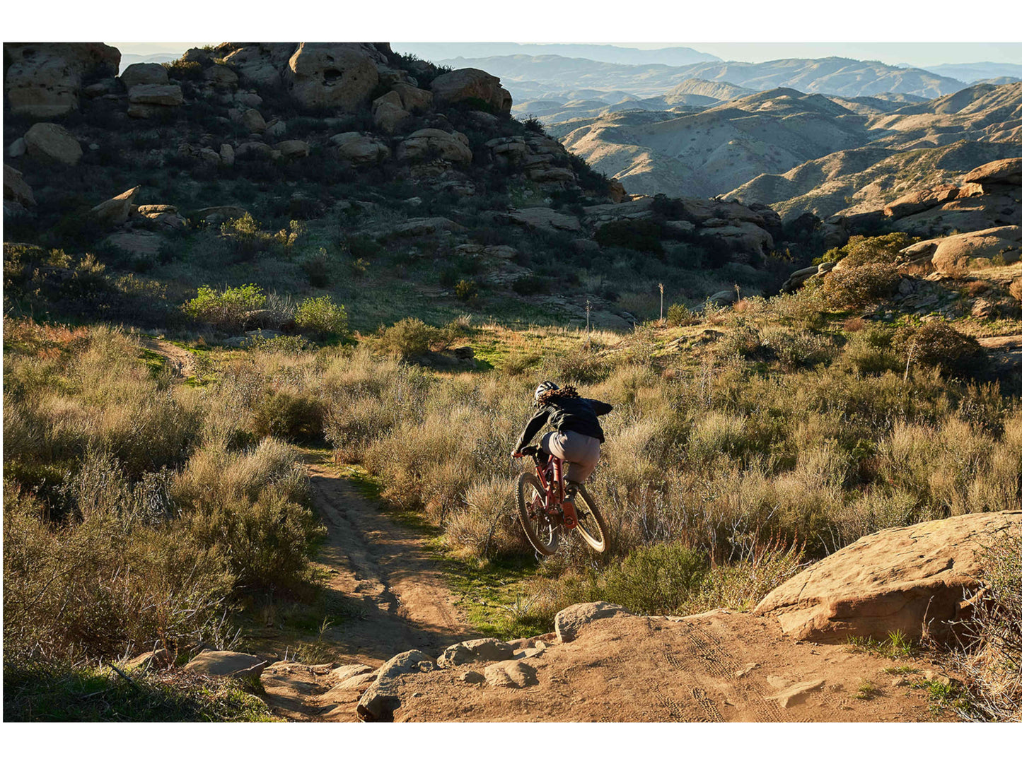 Specialized Turbo Levo action desert trail jump