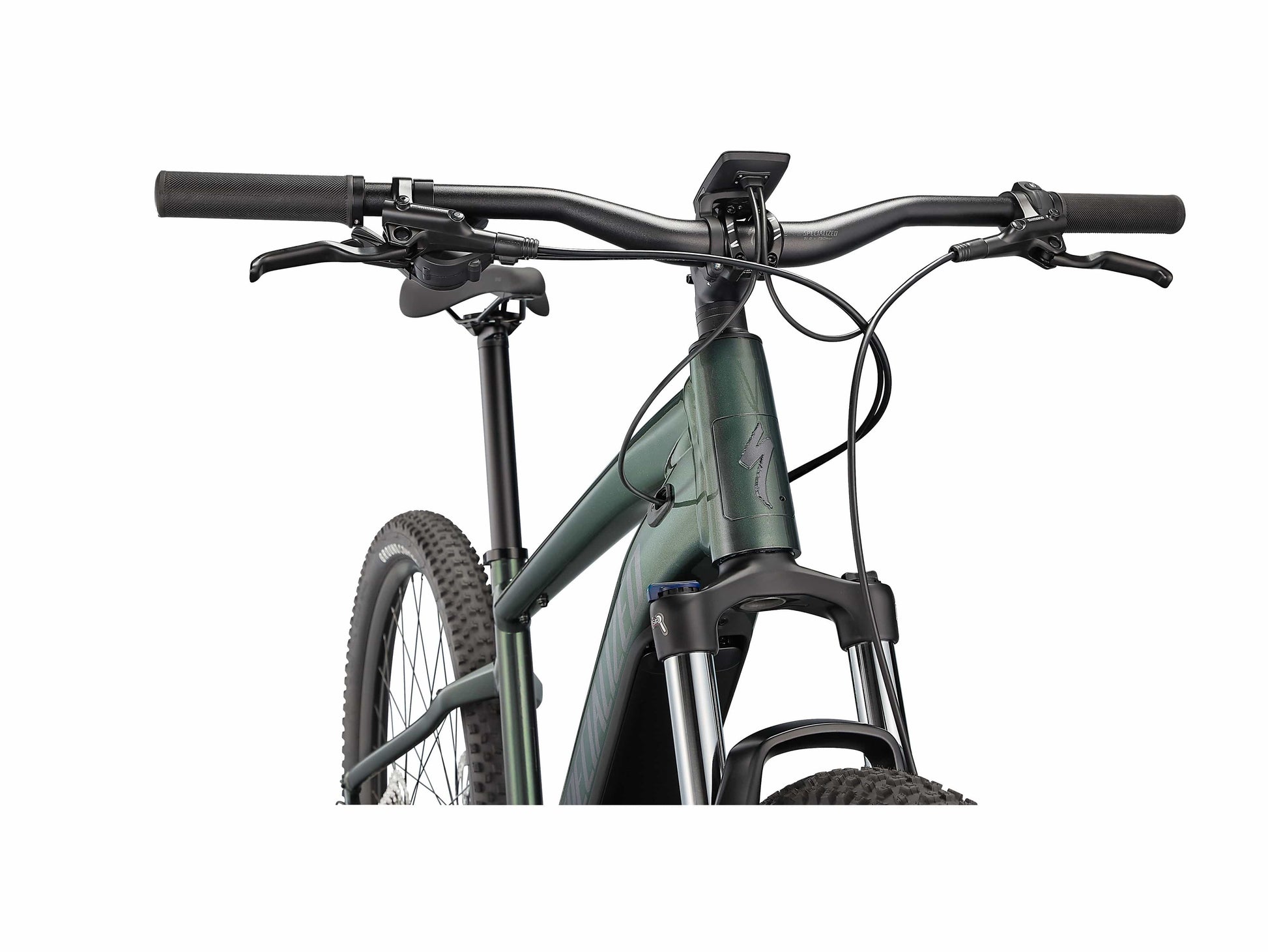 Specialized Turbo Tero 3.0 emtb hardtail oak green front view on Fly Rides