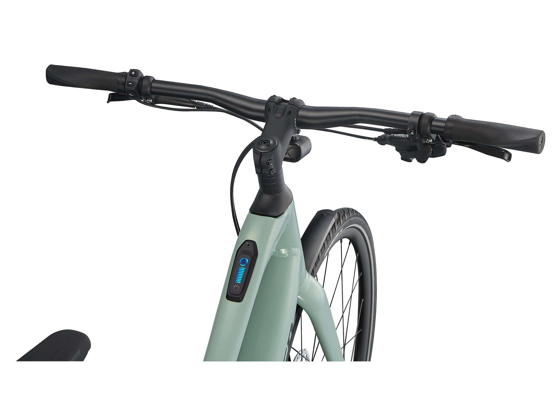 Specialized Turbo Vado SL 4.0 Step-Through EQ eMTB hardtail closeup cockpit display handlebars