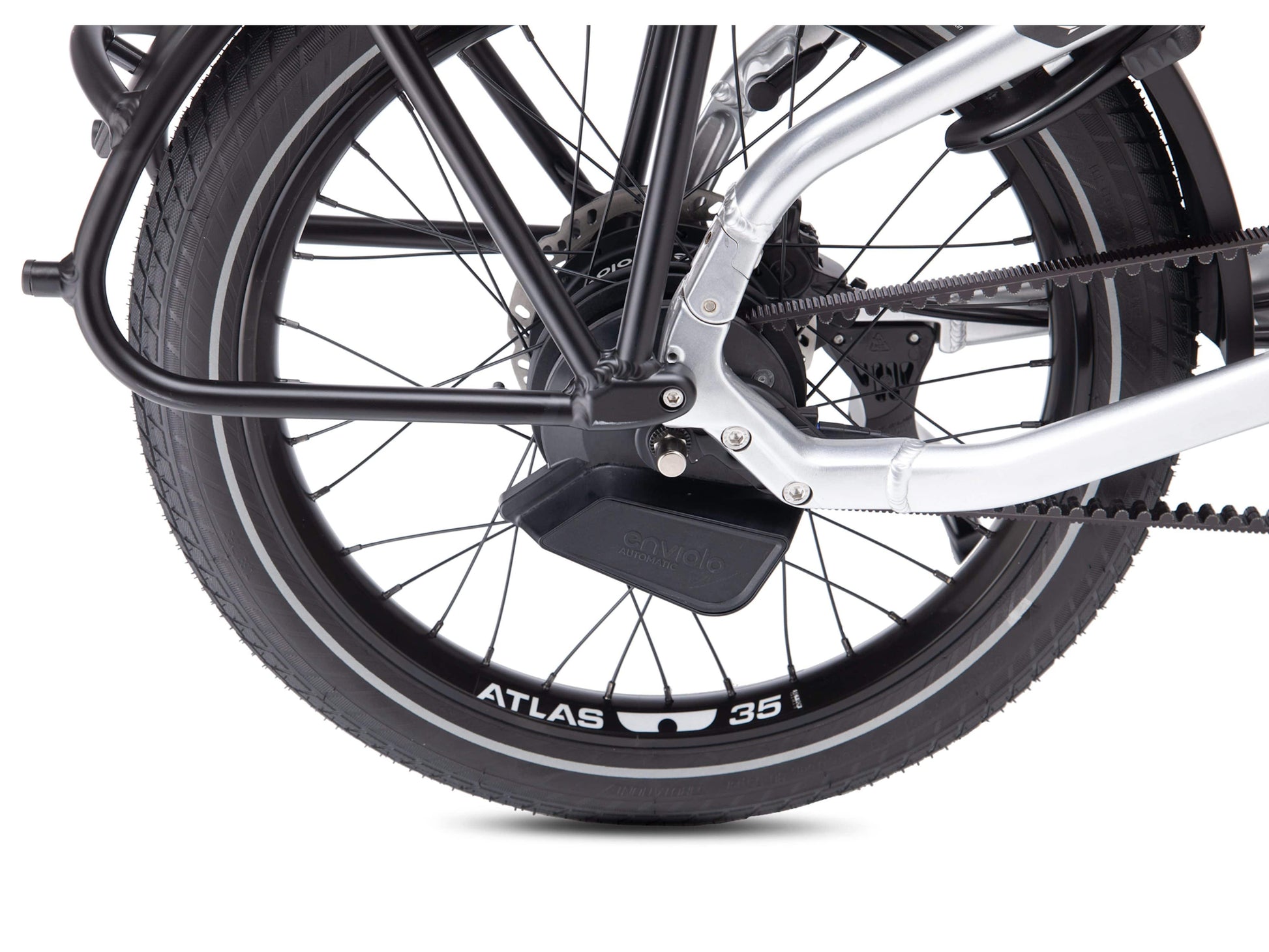 Tern HSD S+ electric bike shake polish close up wheel on Fly Rides