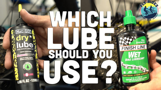 which lubricant should you use for your ebike dry vs wet on Fly Rides