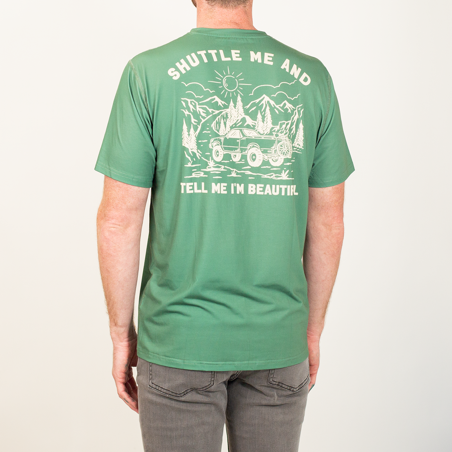 Handup ActiviTEE - Shuttle Me Sage Green