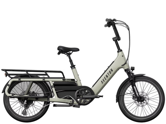 Aventon Abound LR Cargo Electric bike Sage Side profile